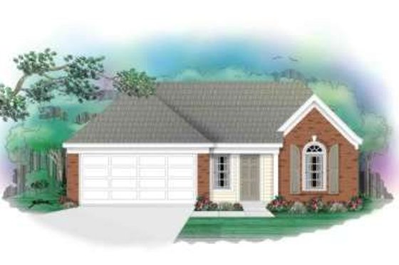 Exterior - Front Elevation for Traditional House Plan #81-685 - 3 bed, 2 bath