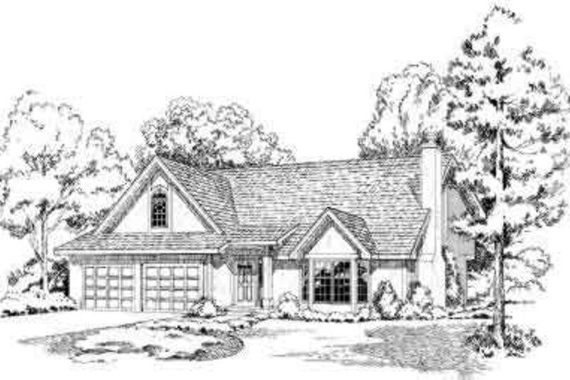 Traditional Style House Plan - 3 Beds 2.5 Baths 1919 Sq/Ft Plan #312-320