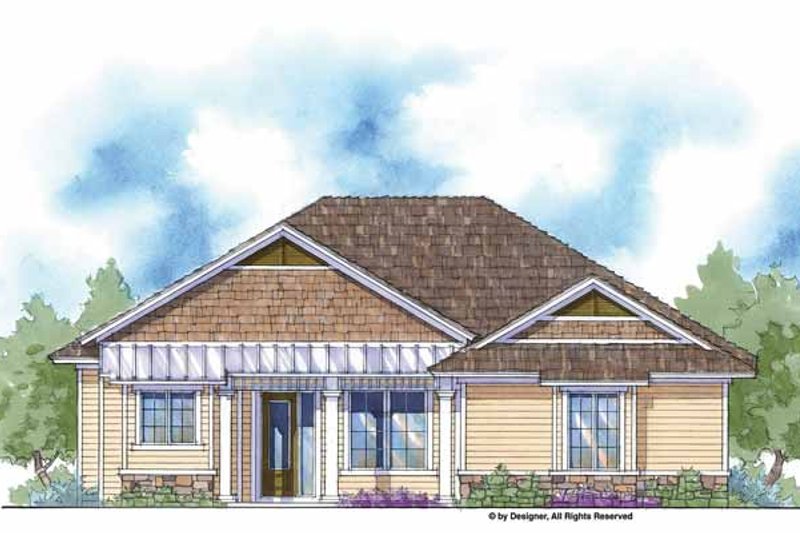 Dream House Plan - Farmhouse Exterior - Front Elevation Plan #938-4