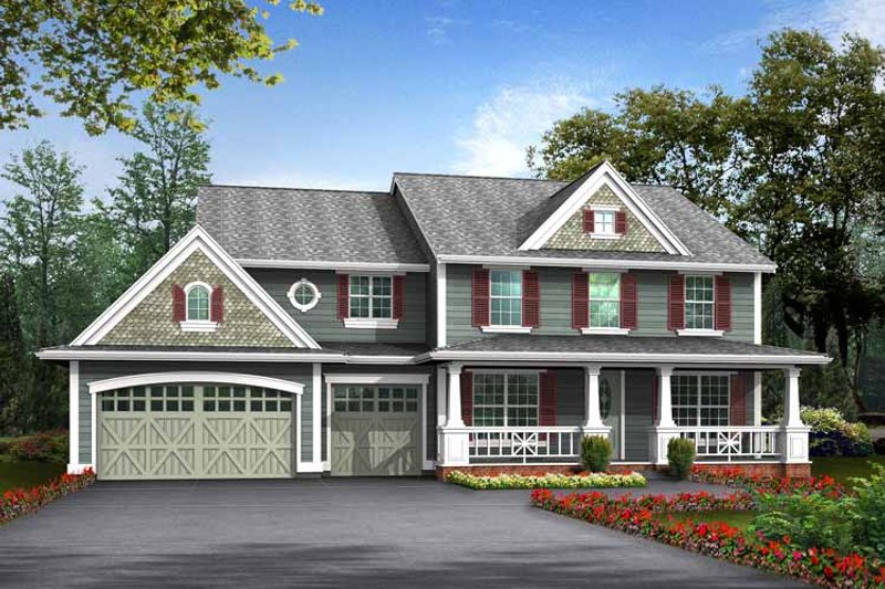 House Plan Design - Craftsman Exterior - Front Elevation Plan #132-369