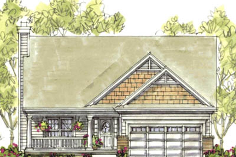 Home Plan - Farmhouse Exterior - Front Elevation Plan #20-1224