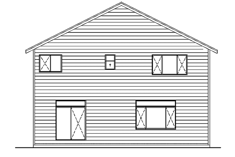 House Plan Design - Exterior - Rear Elevation for Contemporary House Plan #951-11 - 4 bed, 2.5 bath