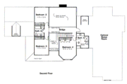 European Style House Plan - 4 Beds 4 Baths 3475 Sq/Ft Plan #312-830 