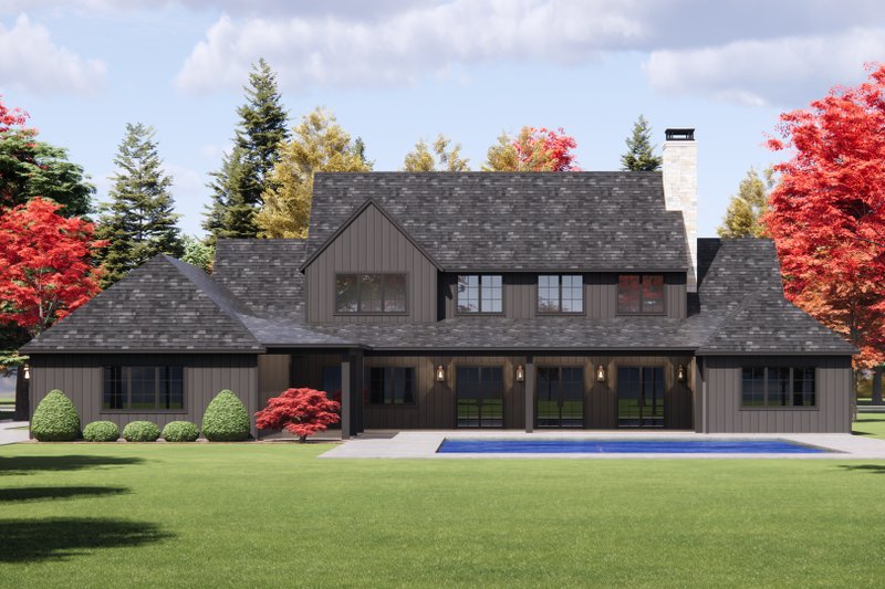 Tudor Style House Plan - 5 Beds 5.5 Baths 5001 Sq/Ft Plan #1096-176 ...
