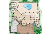 European Style House Plan - 5 Beds 4.5 Baths 4203 Sq/Ft Plan #27-426 