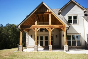 Exterior - Rear Elevation for Traditional House Plan #927-6 - 4 bed, 3 bath