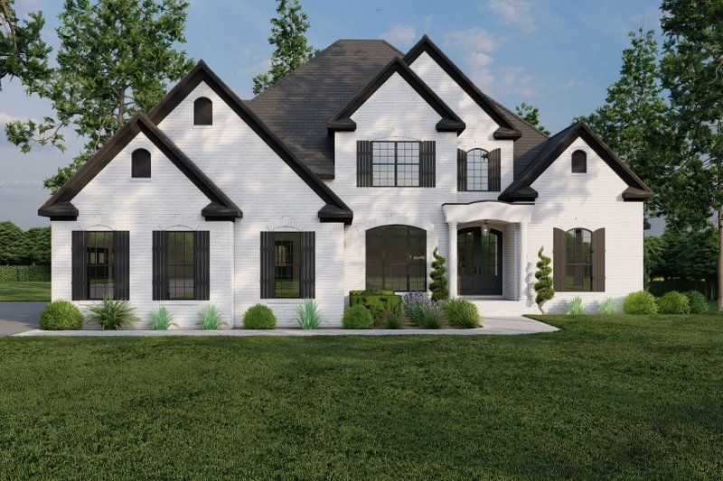 House Blueprint - Traditional Exterior - Front Elevation Plan #923-343