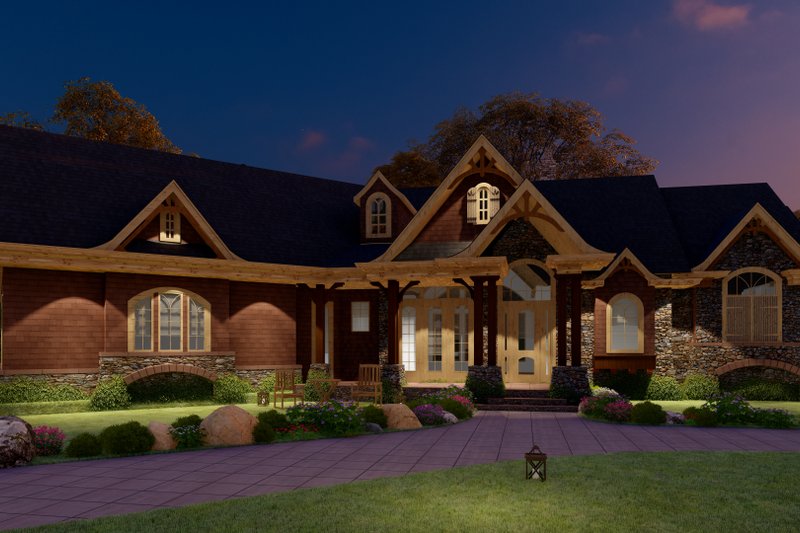 House Plan Design - Exterior - Front Elevation 12 for Craftsman House Plan #54-415 - 3 bed, 2 bath