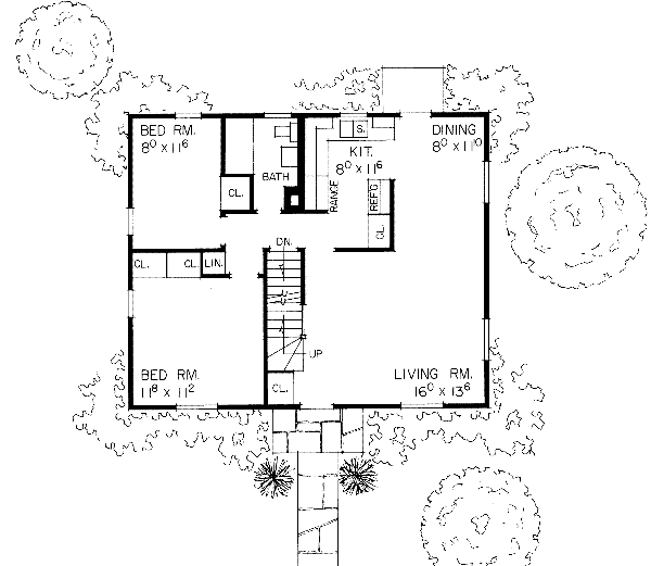 Dream House Plan - Colonial Floor Plan - Main Floor Plan #72-294