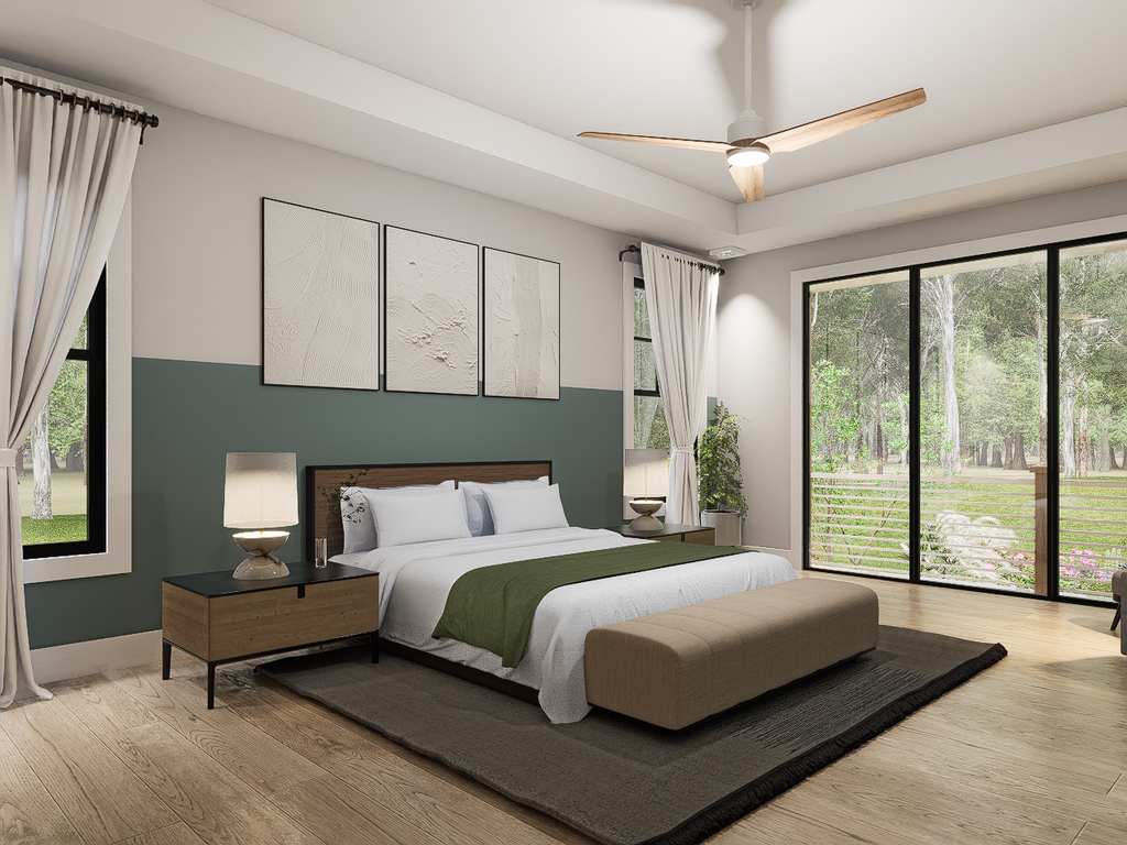 Interior - Master Bedroom for Farmhouse House Plan #54-678 - 3 bed, 3.5 bath