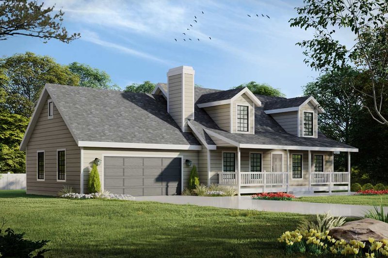 Dream House Plan - Colonial Exterior - Front Elevation Plan #100-215