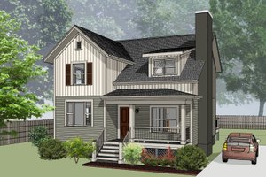 Country Exterior - Front Elevation Plan #79-343