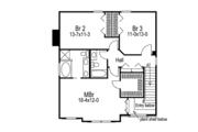 Country Style House Plan - 3 Beds 2.5 Baths 1671 Sq/Ft Plan #57-319 