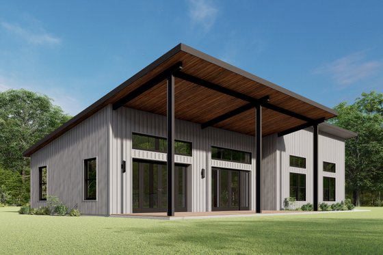 Exterior - Other Elevation 6 for Barndominium House Plan #1092-46 - 2 bed, 2 bath