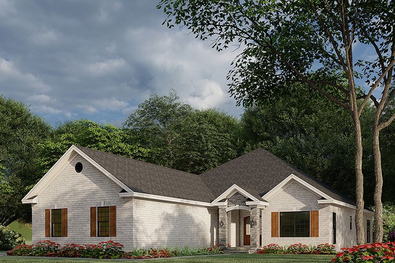 House Design - Exterior - Other Elevation 1 for Traditional House Plan #923-182 - 3 bed, 2 bath
