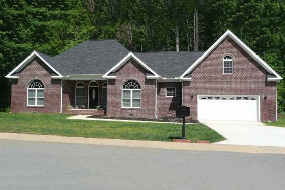 Exterior - Front Elevation 3 for Southern House Plan #21-102 - 3 bed, 2.5 bath