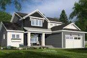 Craftsman Style House Plan - 4 Beds 3.5 Baths 2500 Sq/Ft Plan #51-1379 