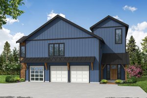 Craftsman Exterior - Front Elevation Plan #124-1378