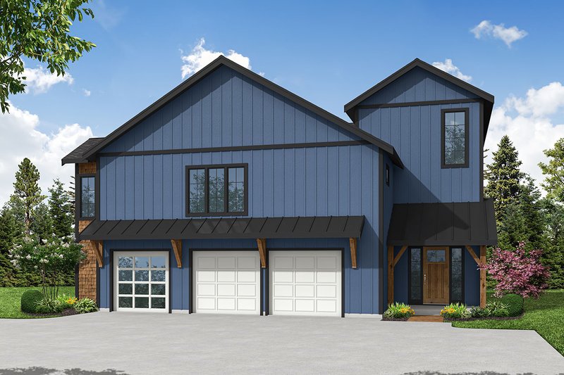 Dream House Plan - Craftsman Exterior - Front Elevation Plan #124-1378