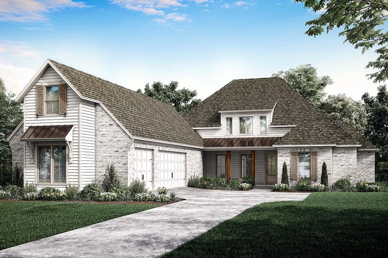 Dream House Plan - Farmhouse Exterior - Front Elevation Plan #1081-20