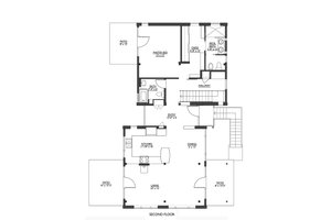 Modern house plan, main level floor plan by Architect, Nir Pearlson