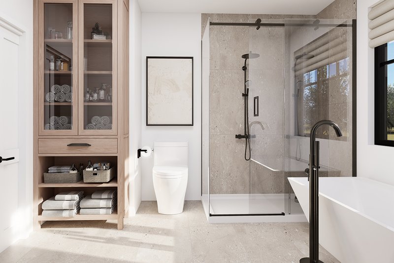 House Blueprint - Interior - Bathroom 1 for Modern House Plan #23-2890 - 1 bed, 1 bath