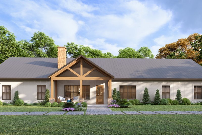 Dream House Plan - Barndominium Exterior - Front Elevation Plan #1117-7