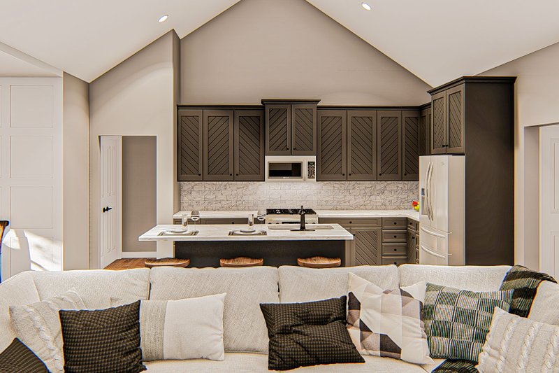 House Design - Interior - Kitchen for Farmhouse House Plan #455-303 - 3 bed, 2.5 bath