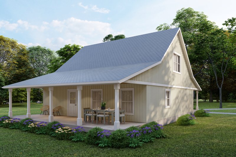 Architectural House Design - Exterior - Rear Elevation 1 for Farmhouse House Plan #1117-19 - 3 bed, 2.5 bath