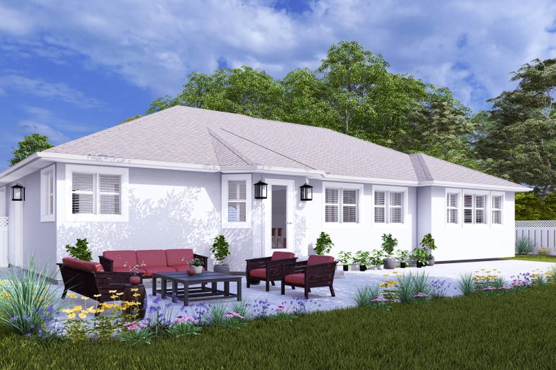 Architectural House Design - Exterior - Front Elevation 3 for Traditional House Plan #1060-429 - 3 bed, 2 bath