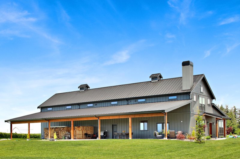 House Blueprint - Photo 6 for Barndominium House Plan #1070-275 - 1 bed, 1.5 bath
