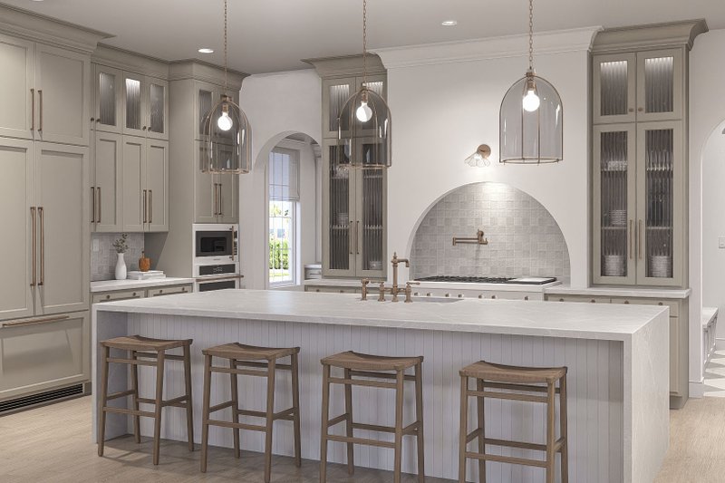 House Blueprint - Interior - Kitchen for Beach House Plan #455-768 - 6 bed, 6.5 bath