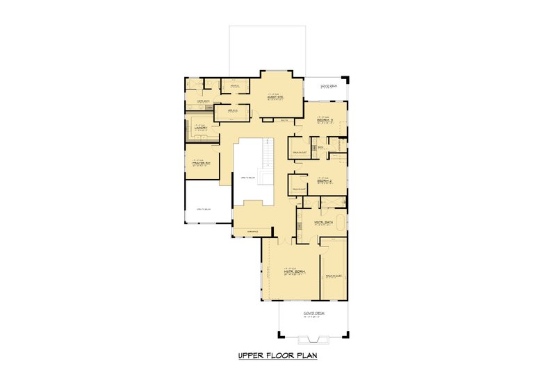 Modern Style House Plan - 7 Beds 6.5 Baths 6471 Sq/Ft Plan #1066-266 ...