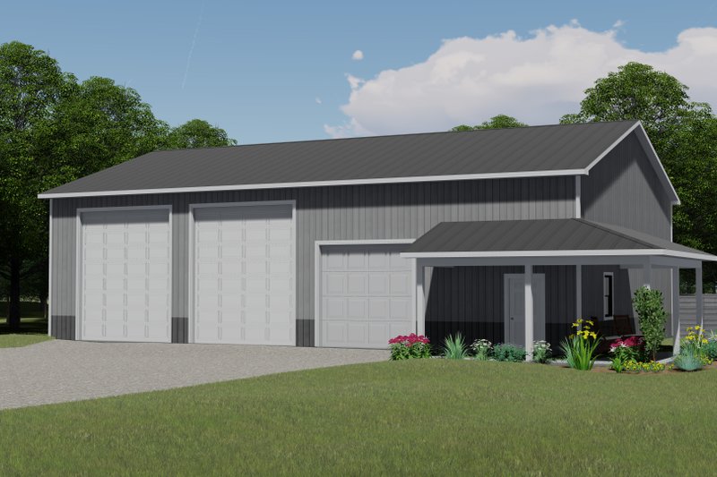 Architectural House Design - Country Exterior - Front Elevation Plan #1064-52
