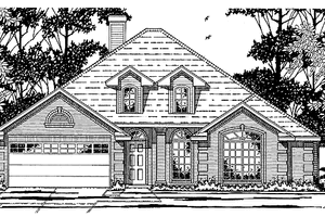 Dream House Plan - European Exterior - Front Elevation Plan #42-508