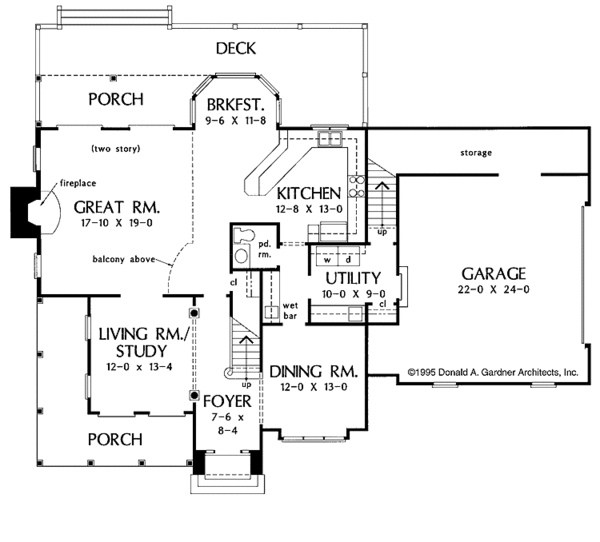 Dream House Plan - Country Floor Plan - Main Floor Plan #929-226