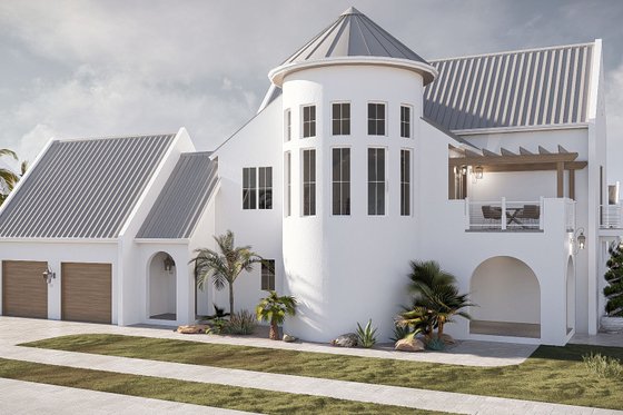 Exterior - Other Elevation 1 for Beach House Plan #455-761 - 4 bed, 4.5 bath