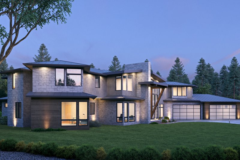 Architectural House Design - Exterior - Other Elevation 1 for Contemporary House Plan #1066-151 - 4 bed, 4.5 bath