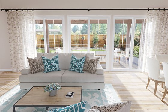 Interior - Family Room 1 for Farmhouse House Plan #48-1041 - 4 bed, 2.5 bath