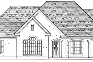 Country Exterior - Front Elevation Plan #410-3590
