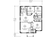 Traditional Style House Plan - 3 Beds 1 Baths 1086 Sq/Ft Plan #25-4231 