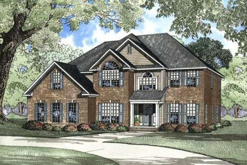 House Plan Design - Traditional Exterior - Front Elevation Plan #17-2072