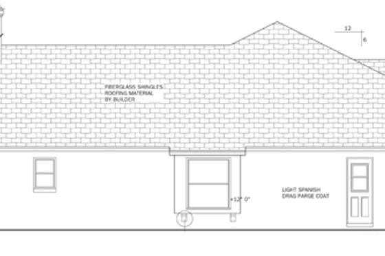 Exterior - Other Elevation for Mediterranean House Plan #1058-42 - 3 bed, 2 bath