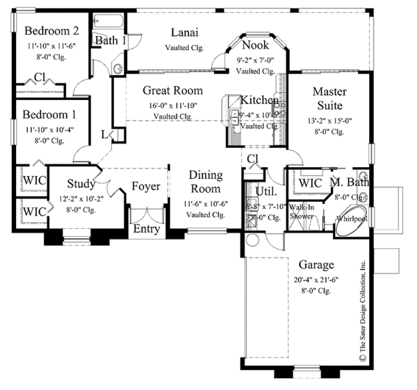 Architectural House Design - Adobe / Southwestern Floor Plan - Main Floor Plan #930-338