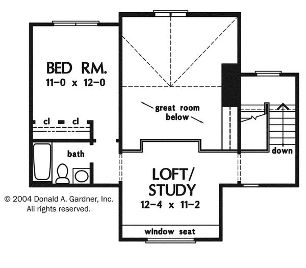 House Plan Design - Craftsman Floor Plan - Upper Floor Plan #929-943
