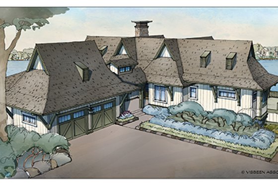 Exterior - Front Elevation 5 for Craftsman House Plan #928-252 - 6 bed, 4.5 bath