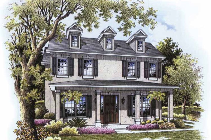 House Design - Country Exterior - Front Elevation Plan #999-172