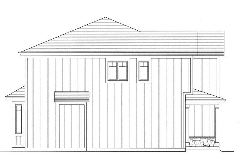 Dream House Plan - Exterior - Other Elevation 2 for Farmhouse House Plan #46-907 - 4 bed, 2.5 bath