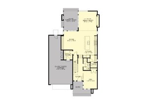 Floor Plan - Main Floor for Modern House Plan #132-225 - 4 bed, 3 bath