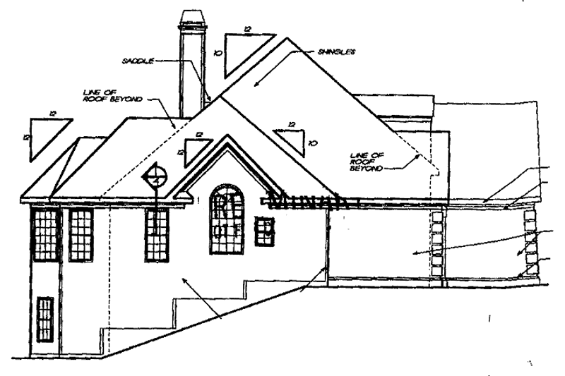 Home Plan - Exterior - Other Elevation for European House Plan #927-495 - 3 bed, 2.5 bath